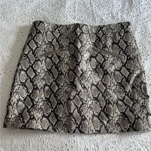 BlankNYC Snake Skin Leather Skirt